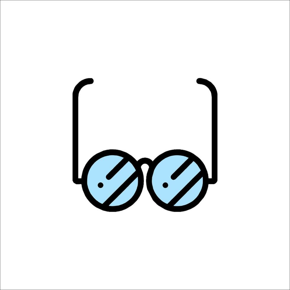 Glasses icon, illustration vector