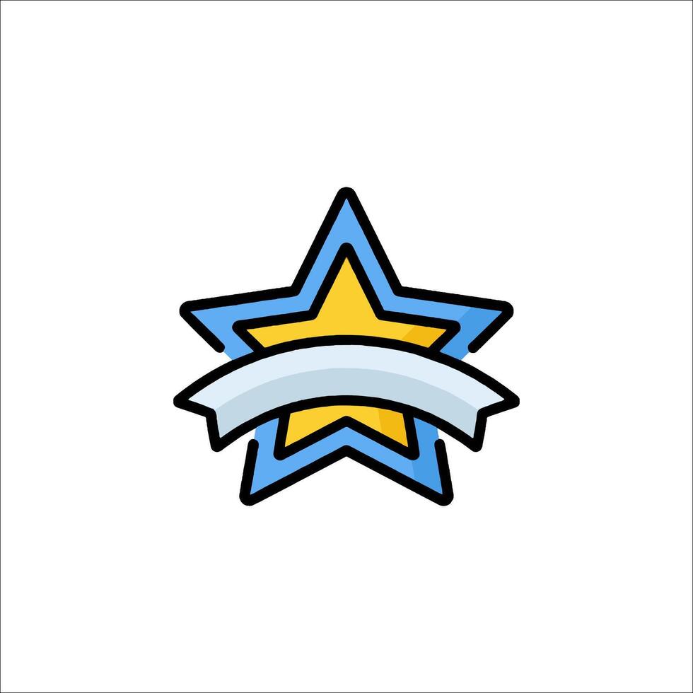 Star badge icon illustration vector