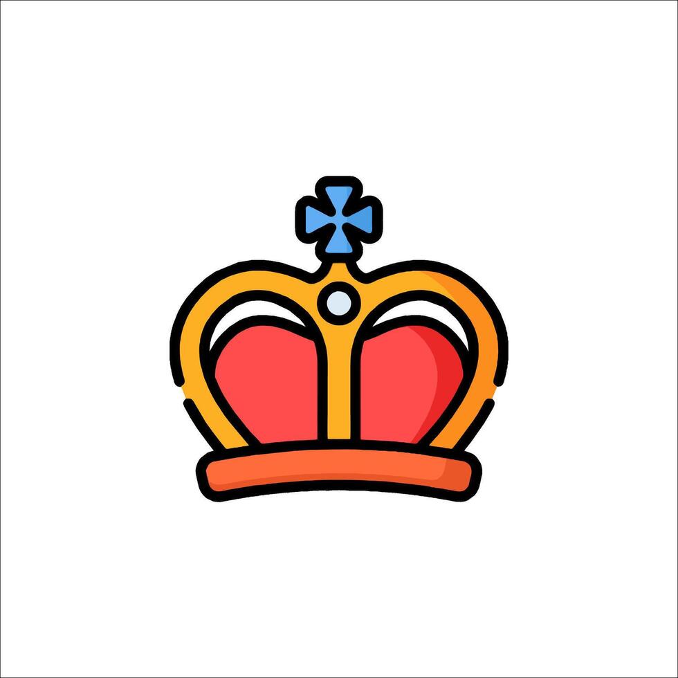 A crown icon on a white background vector