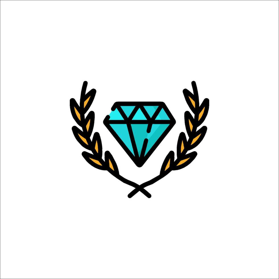 Diamond logo design vector