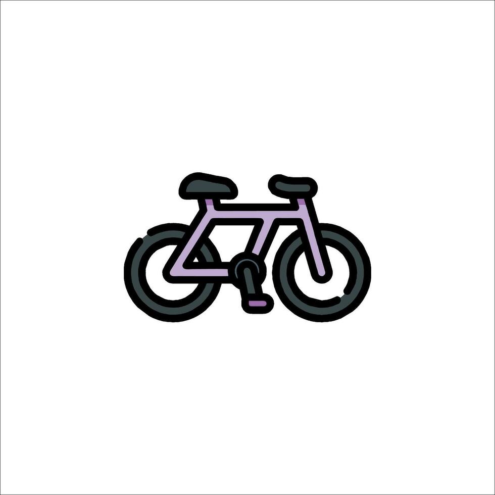A bicycle icon on a white background vector
