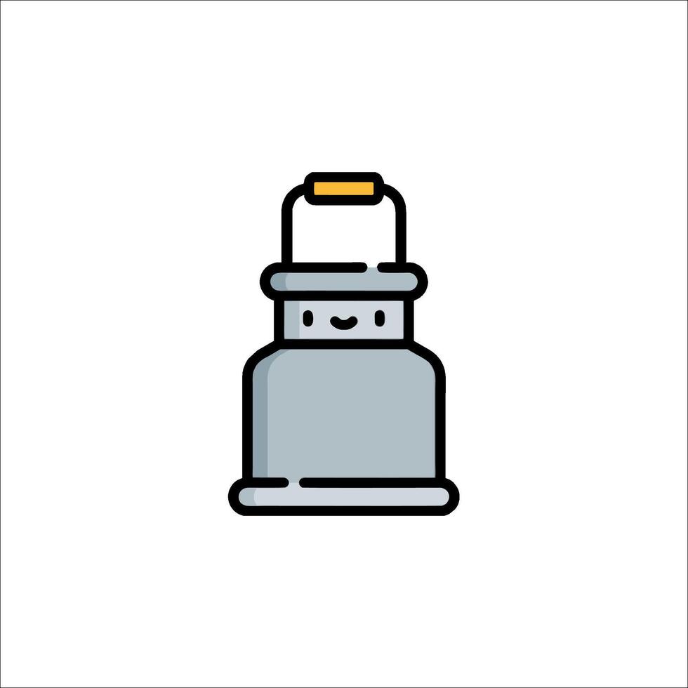 A light bulb icon on a white background vector