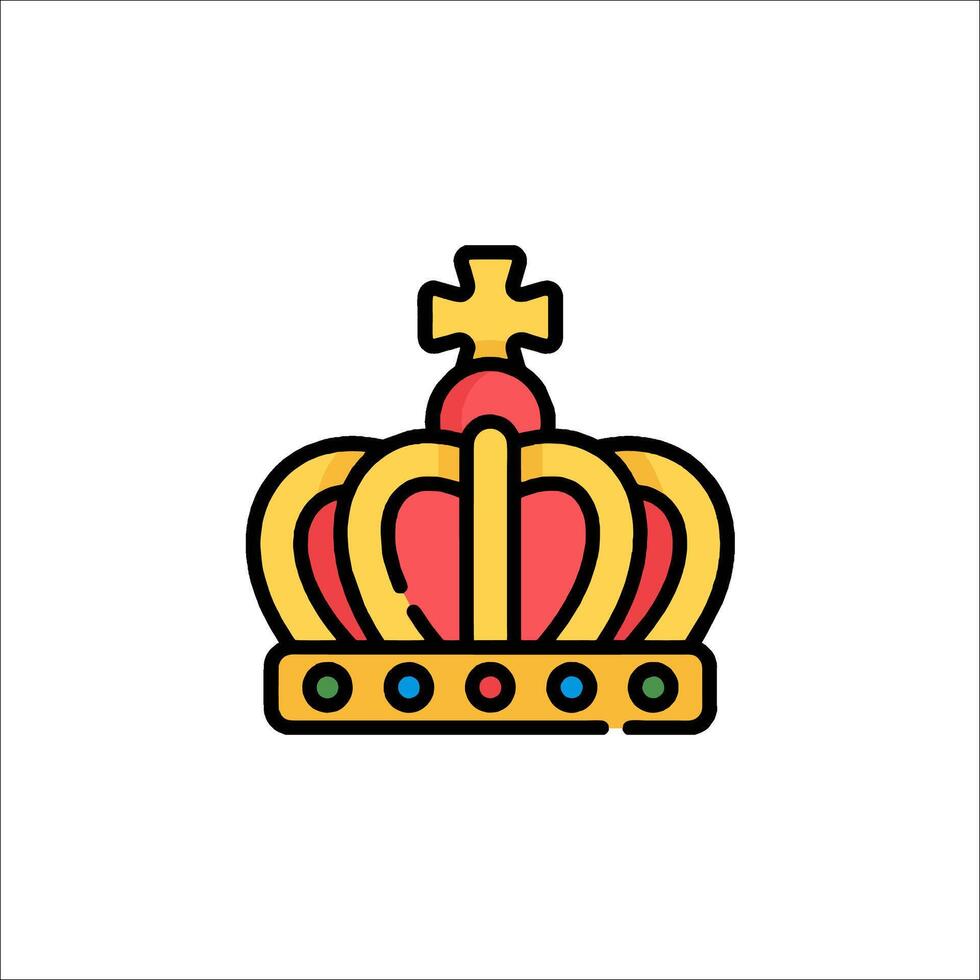 A crown icon on a white background vector