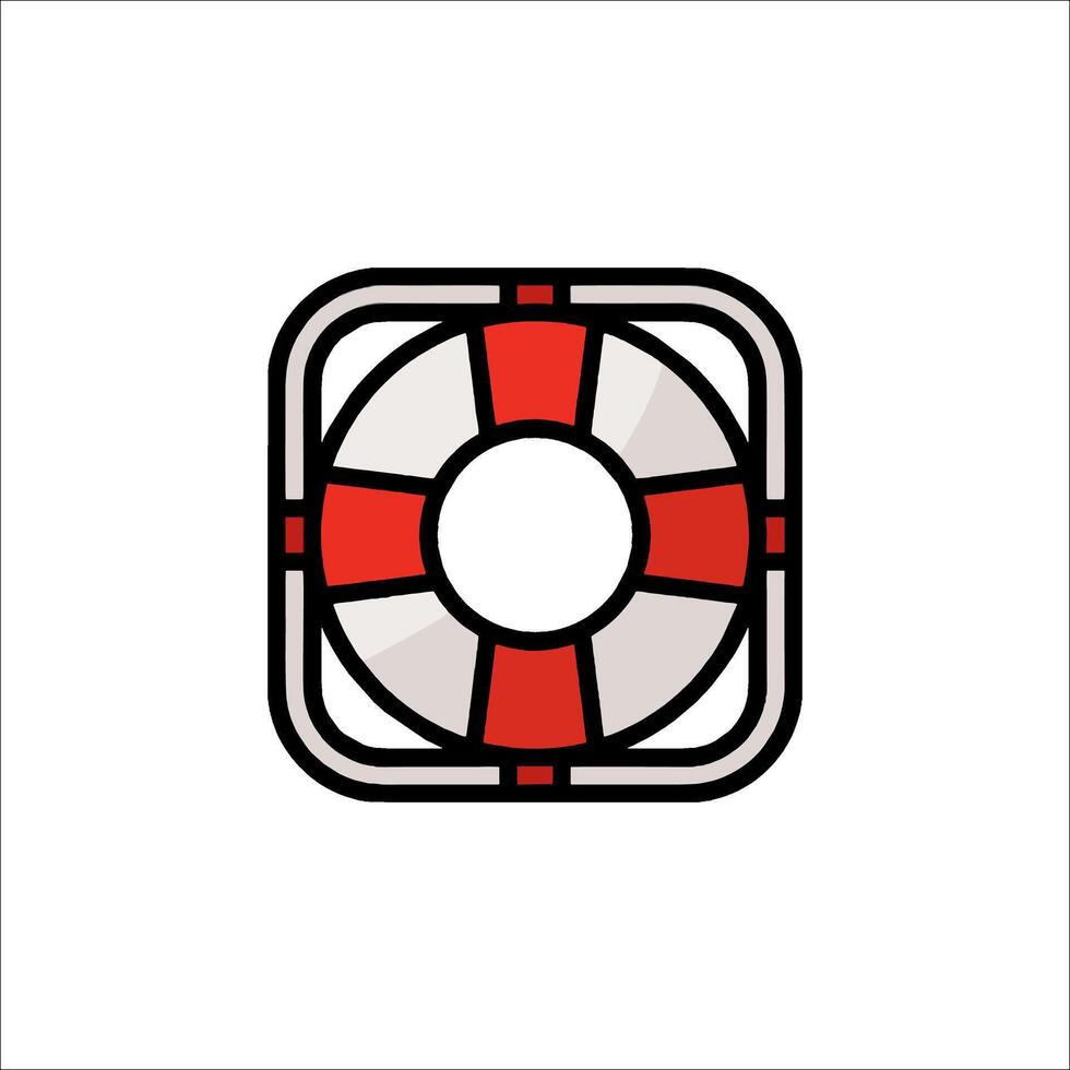 Life preserver icon illustration vector