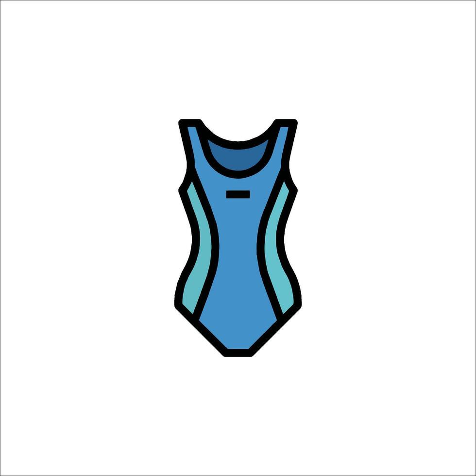 A swimsuit icon on a white background vector