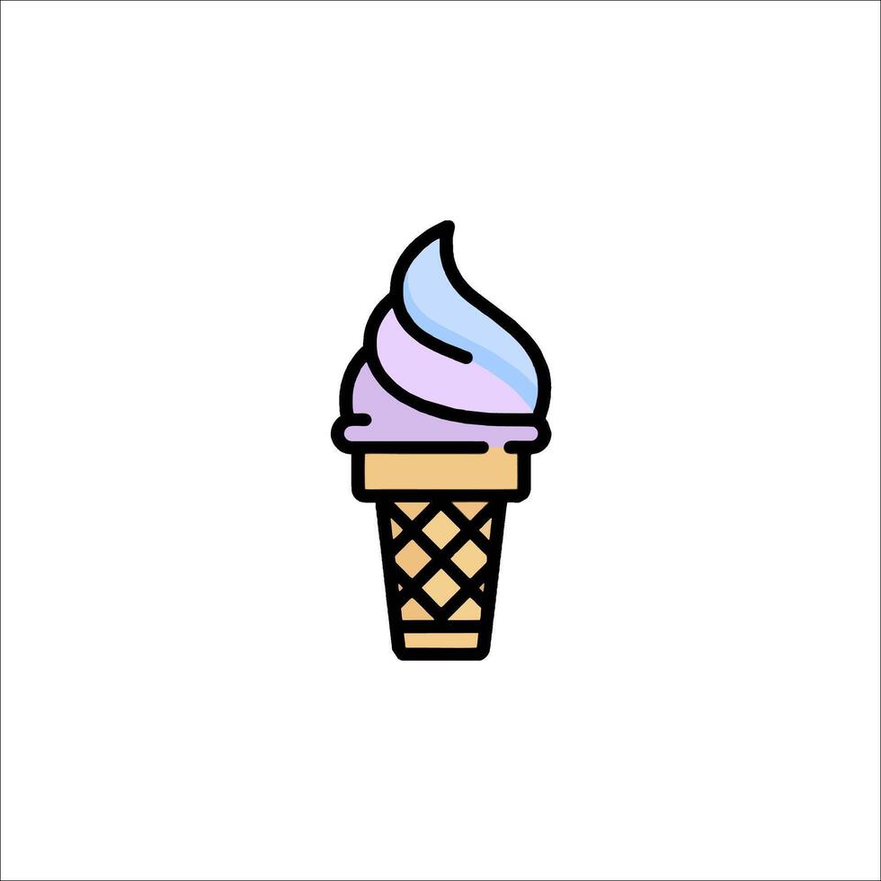Ice cream icon illustration vector