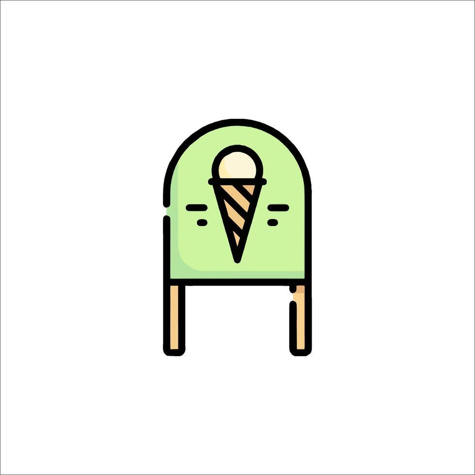 Ice cream icon illustration vector