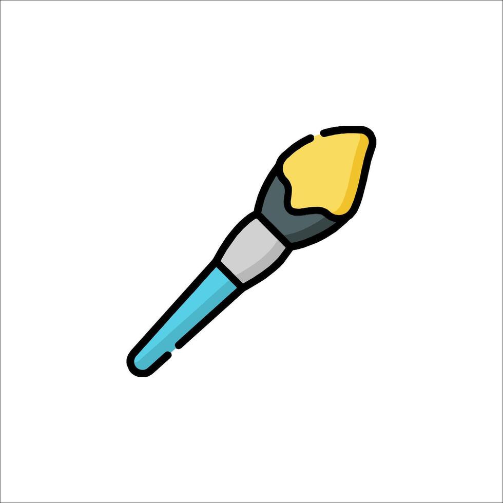 A paintbrush icon on a white background vector