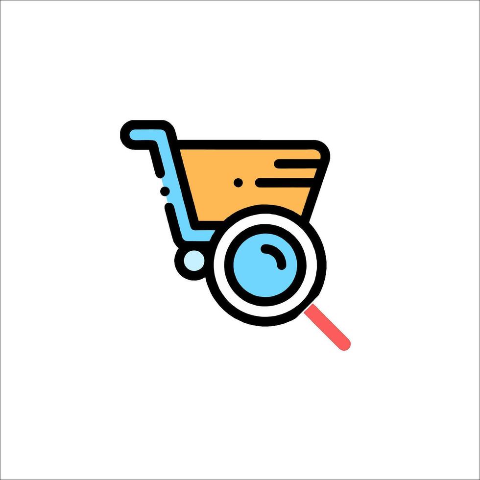 Shopping cart icon illustration vector