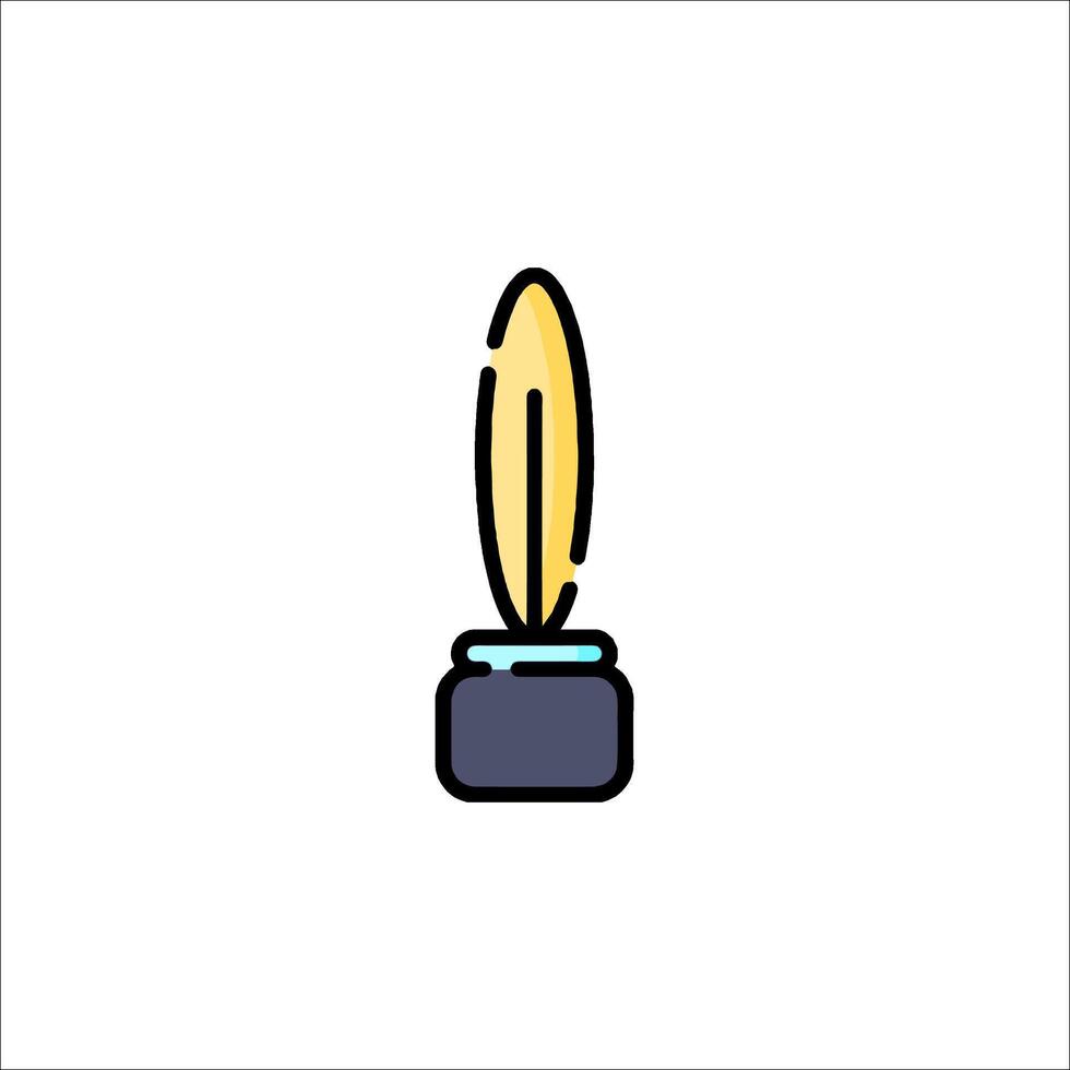 A pen and ink on a white background vector