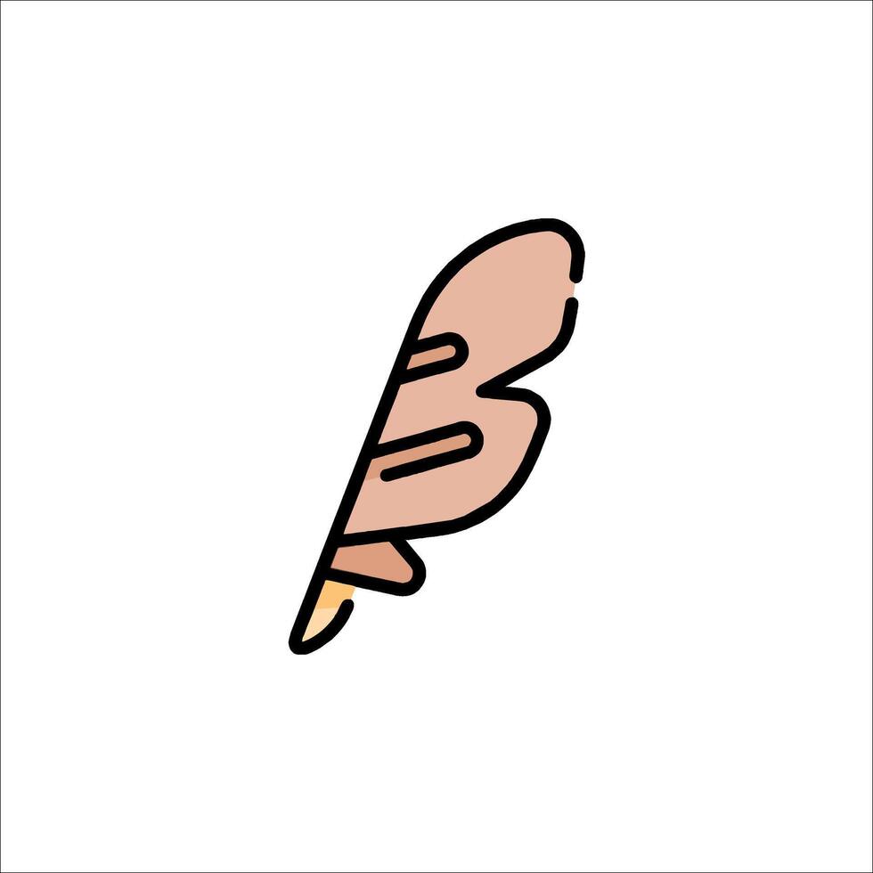 Feather icon illustration vector