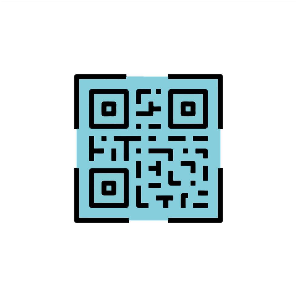 A qr code on a white background vector