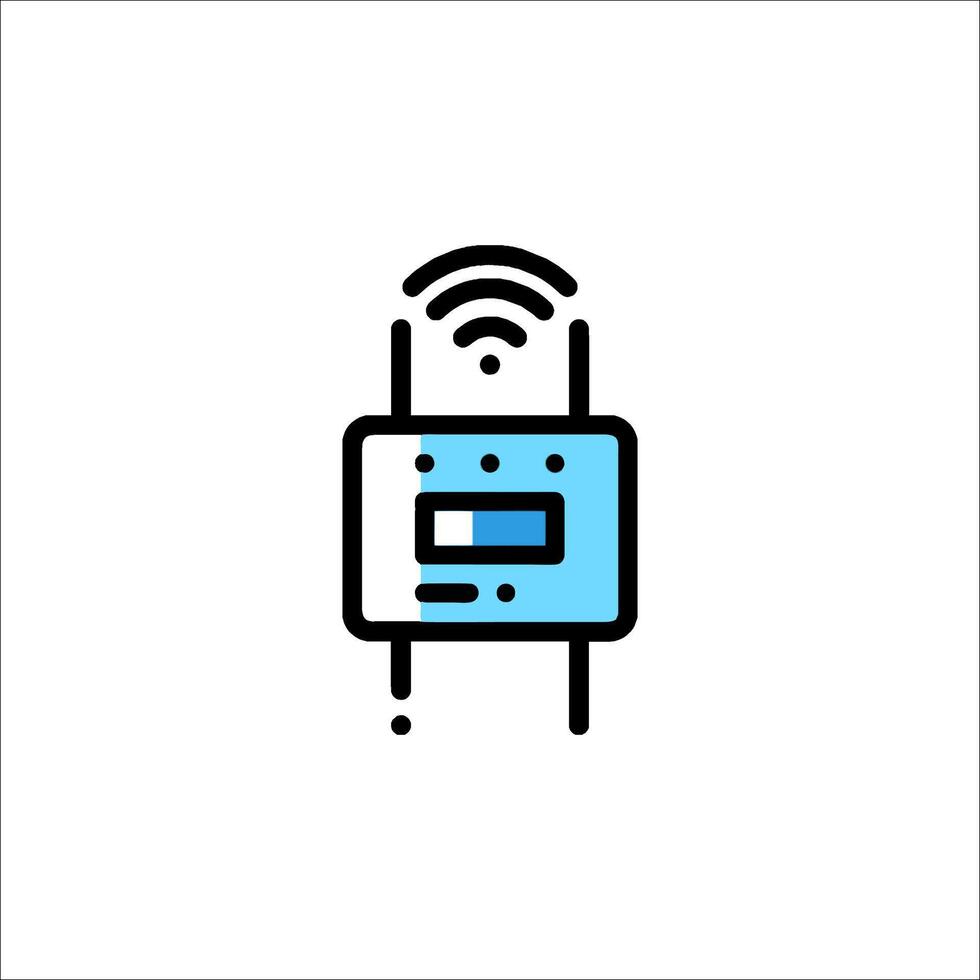 A wifi router icon on a white background vector