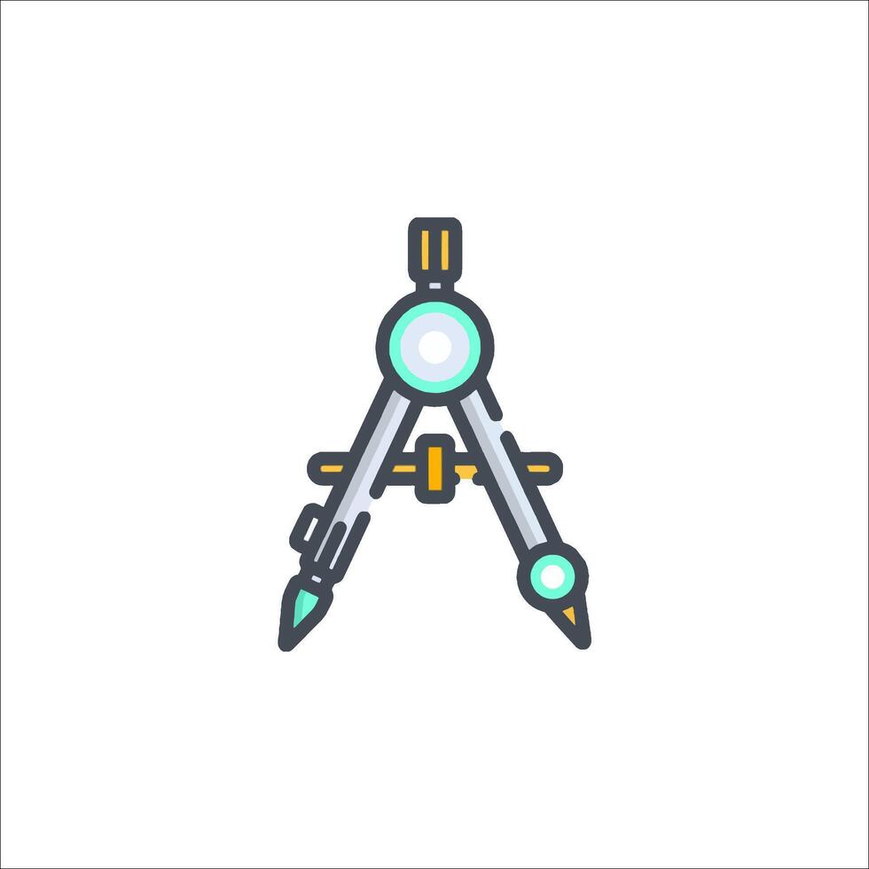 A compass icon on a white background vector