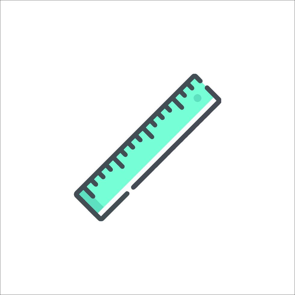 A ruler icon on a white background vector
