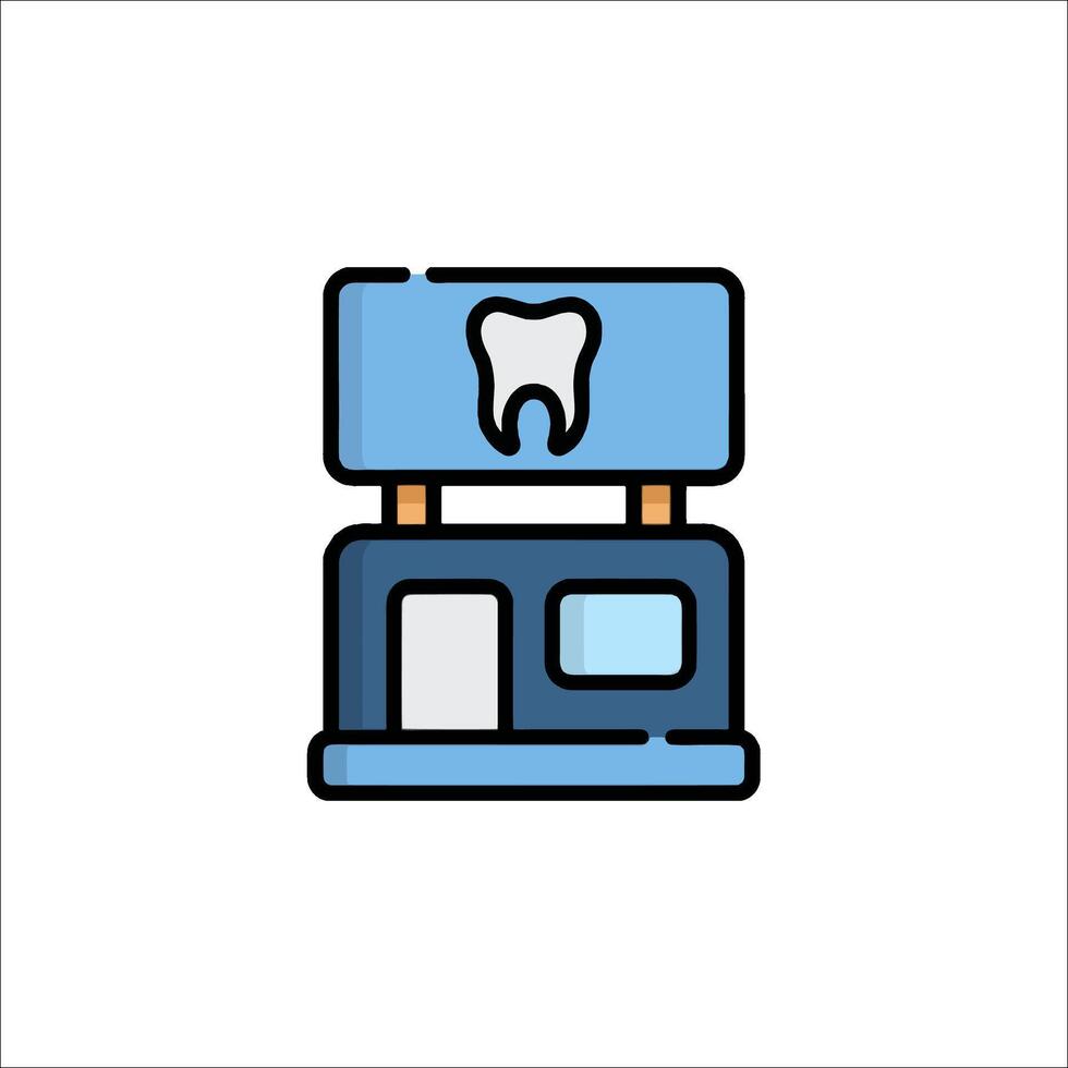 Dental clinic icon illustration vector
