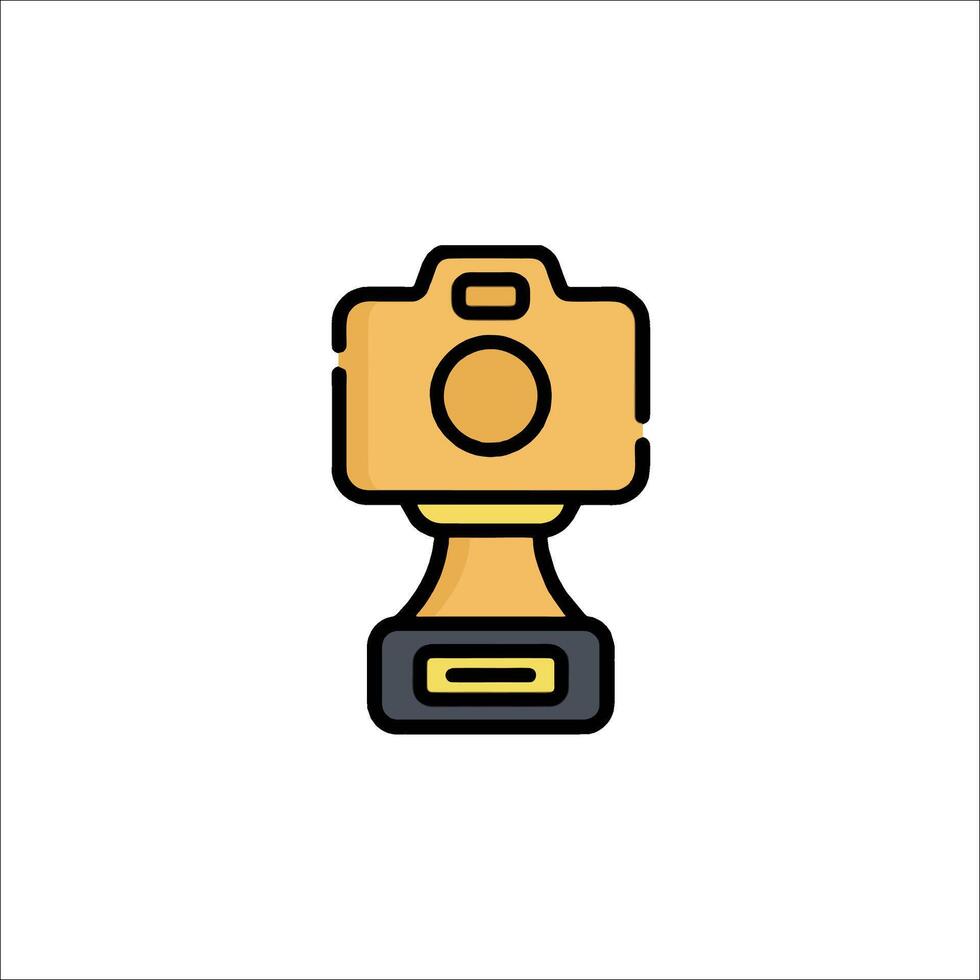 A camera icon on a white background vector