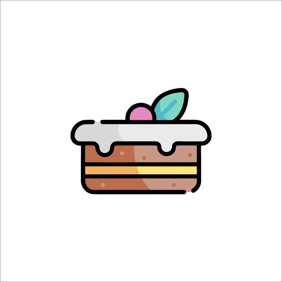 Cake icon illustration vector