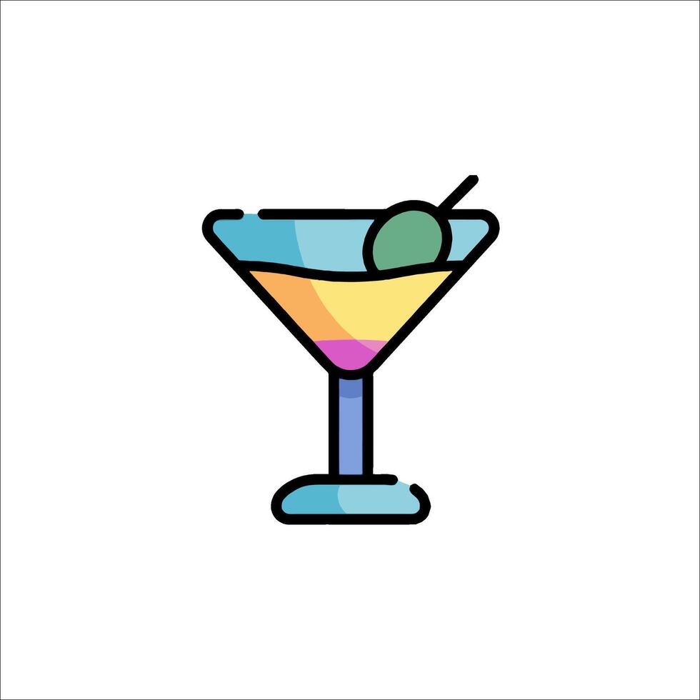 Martini icon illustration vector