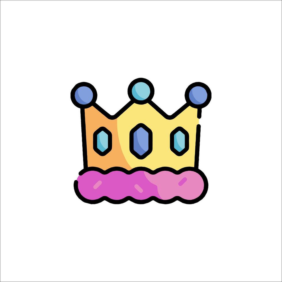 A crown icon on a white background vector