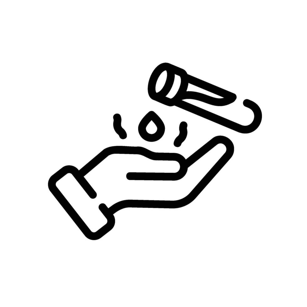 corrosive Line Icon White Background vector