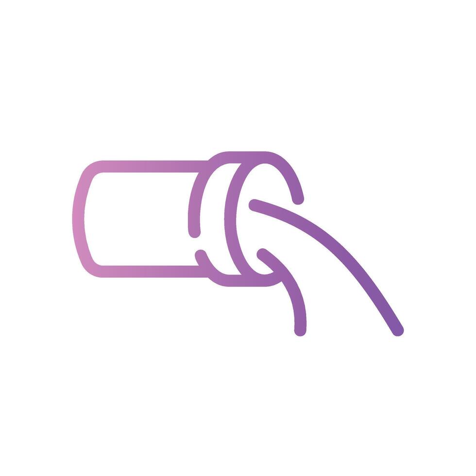 water pollution Line Gradient Icon White Background vector