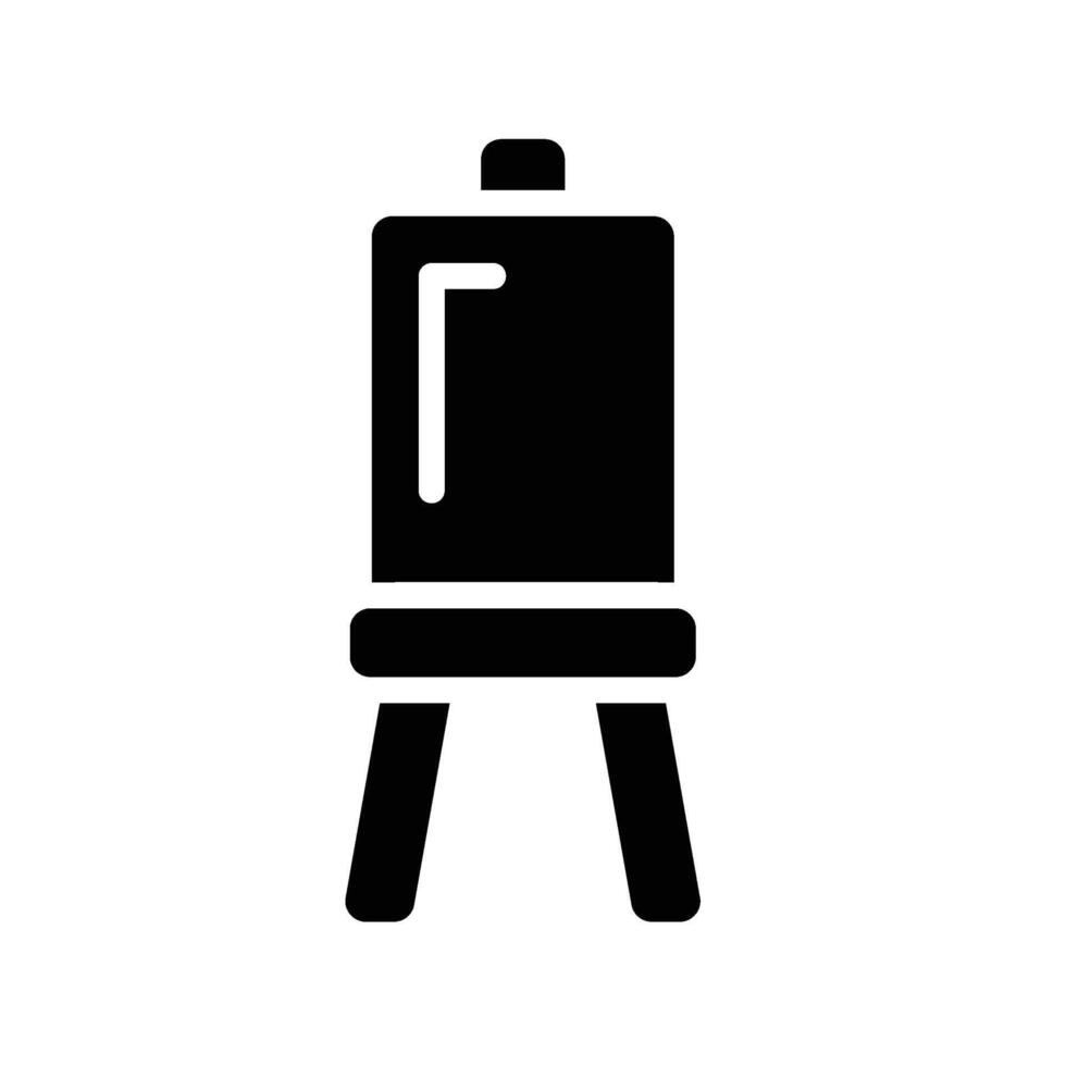 canvas Glyph Icon White Background vector