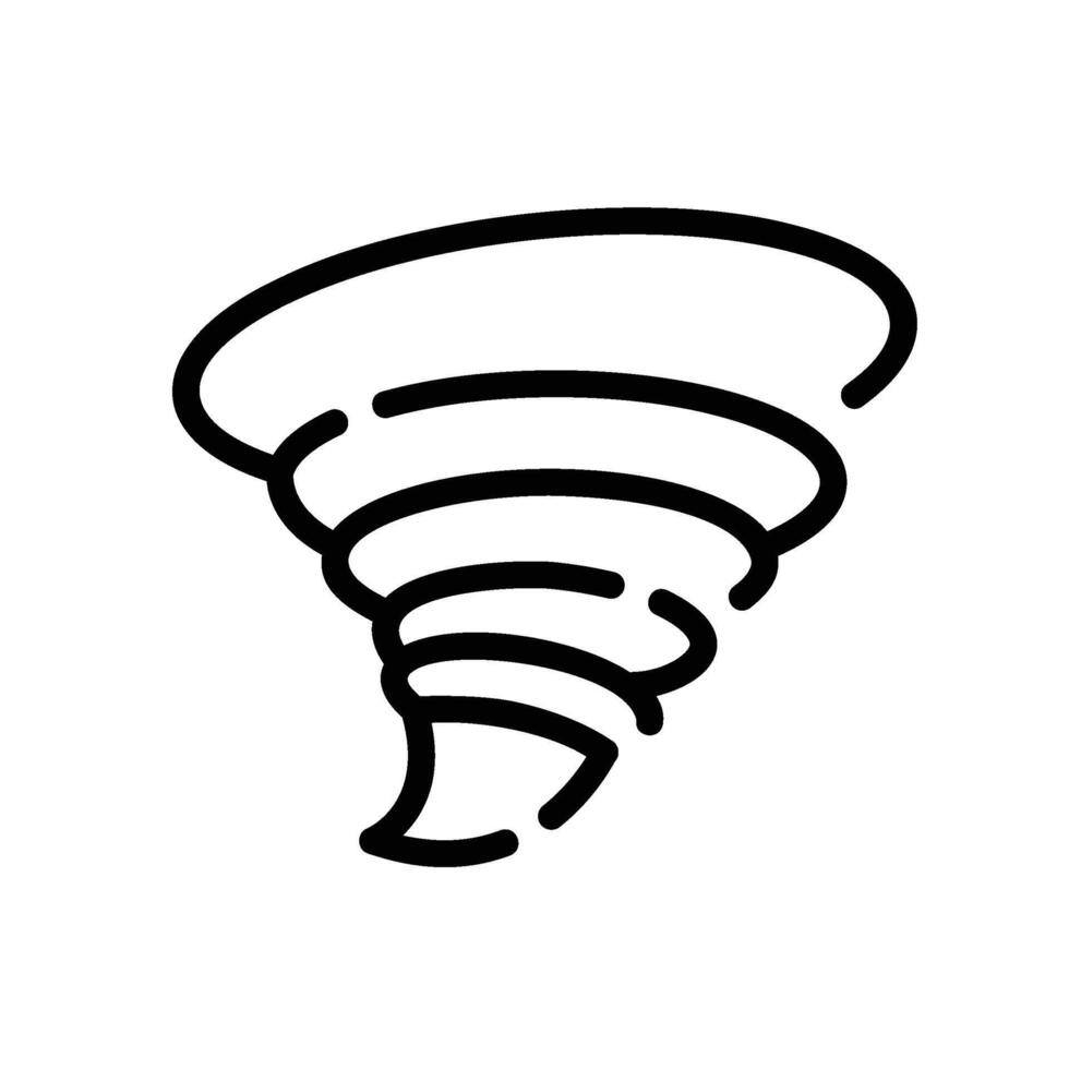 twister Line Icon White Background vector