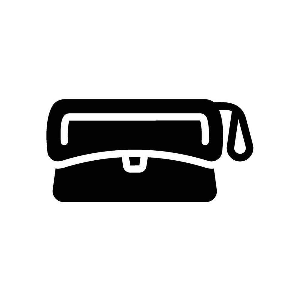 clutch Glyph Icon White Background vector