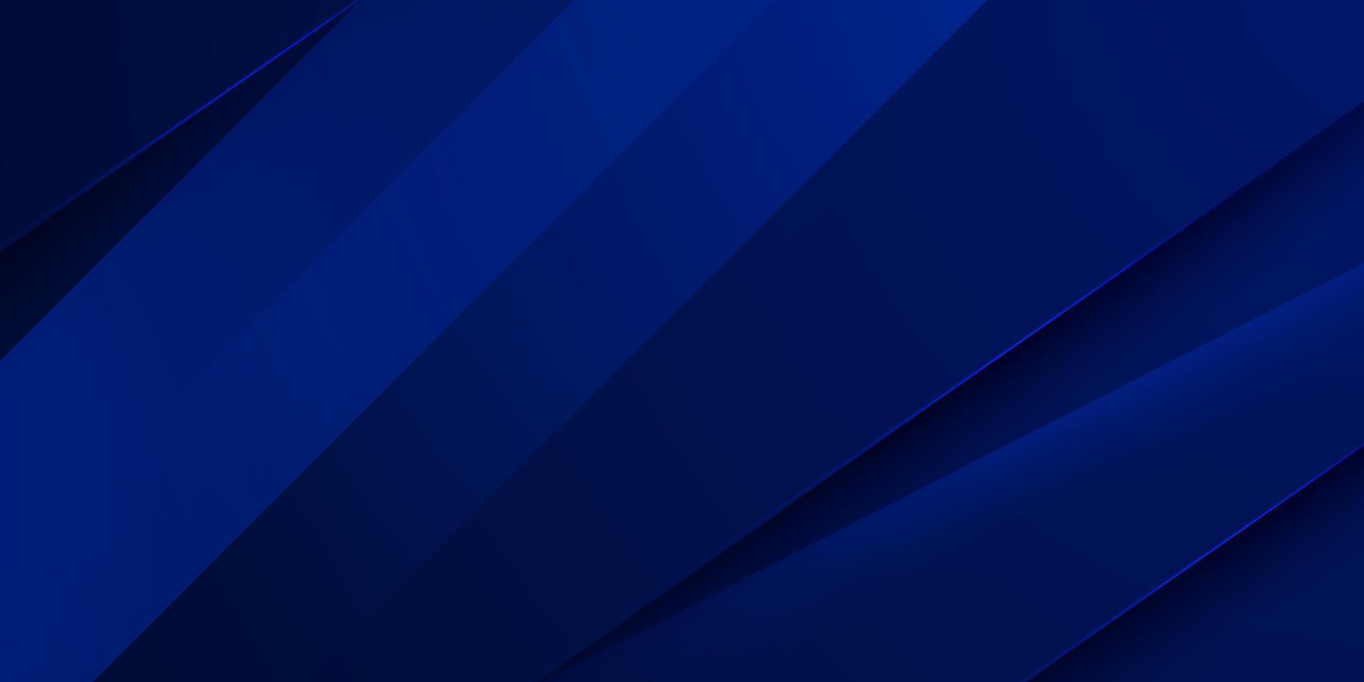 Abstract dark blue overlap shadow and lights background. Papercut background with straight line and shadow. Dark blue background with trendy pattern design. vector