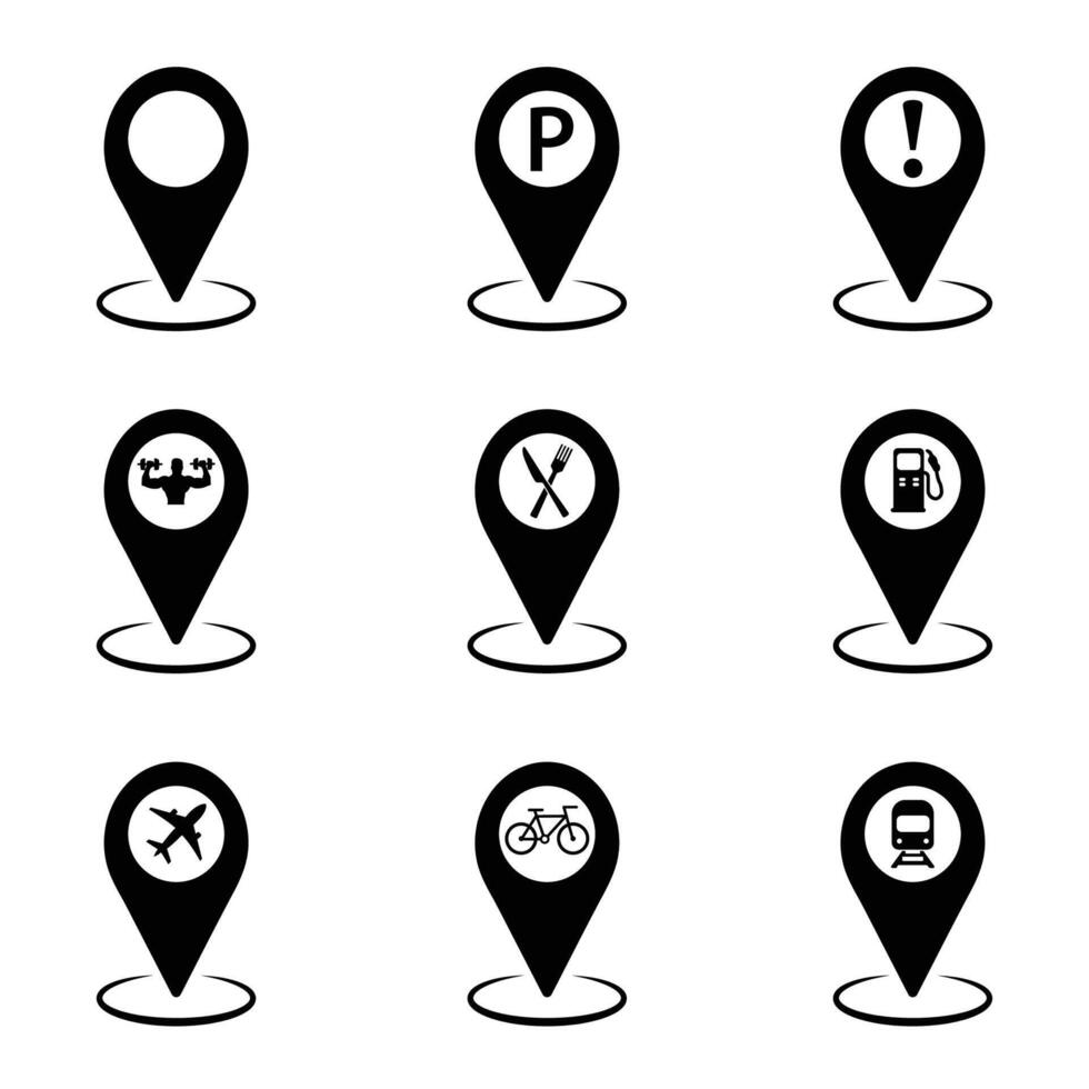location pointer icon symbol design vector