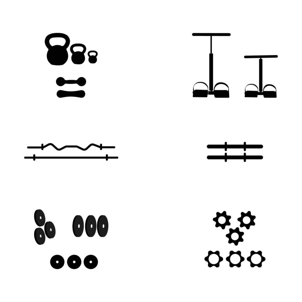 gym icon set design illustration vector