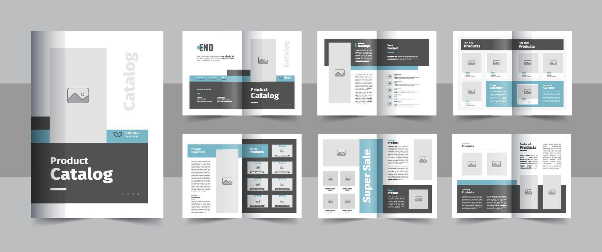 Creative product catalog brochure or fashion and furniture portfolio catalogue template design vector