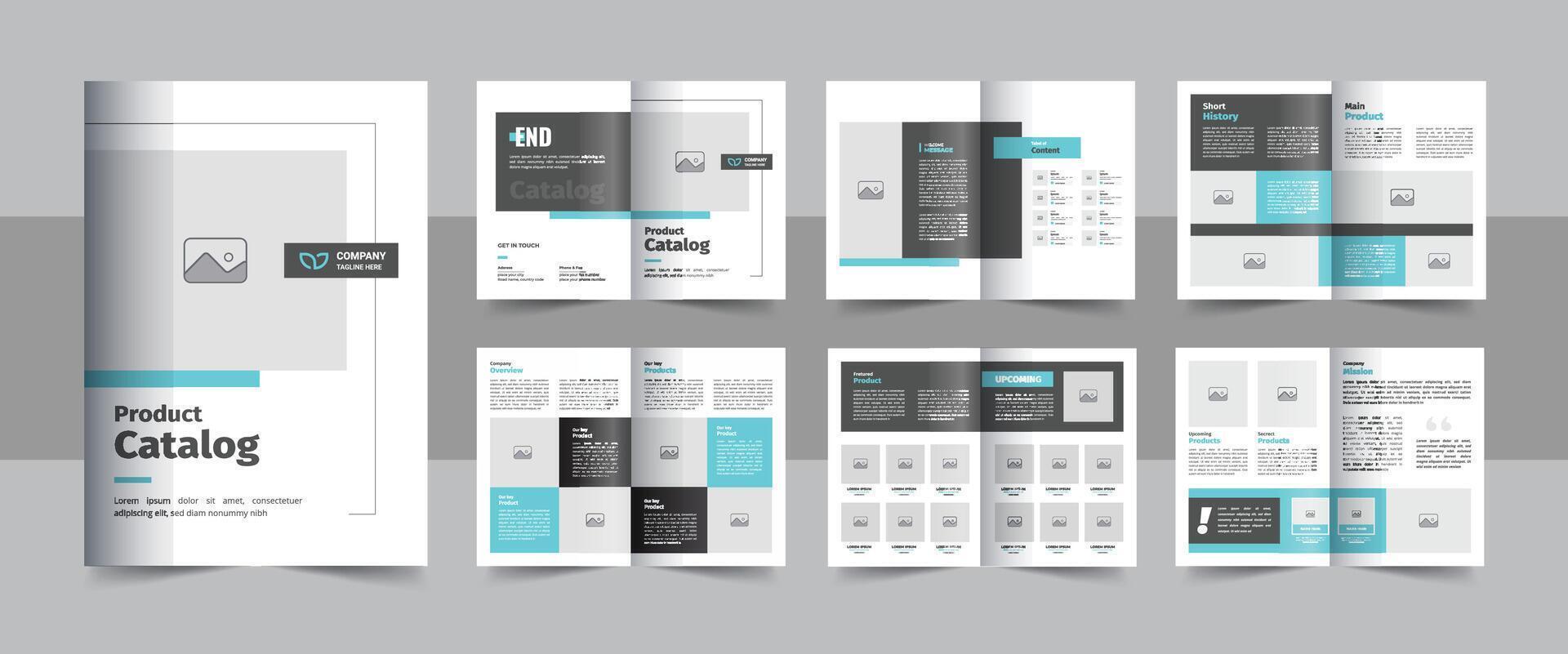 Modern product catalog brochure or fashion and furniture portfolio catalogue template design layout vector