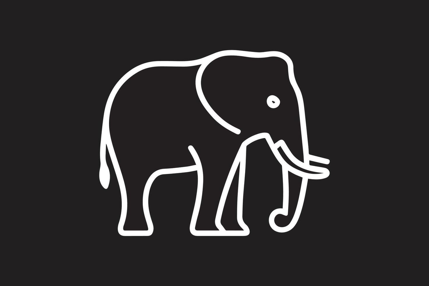 Realistic Elephant Art for Nature Themes vector