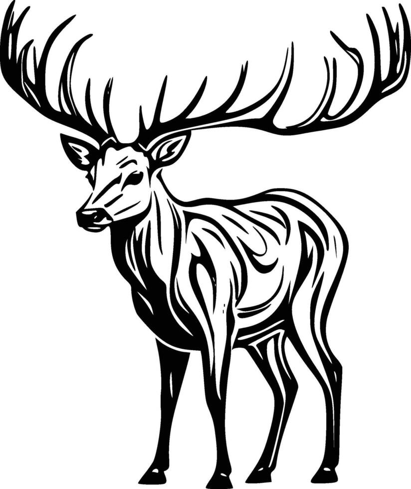 amazing Deer Silhouette Design vector