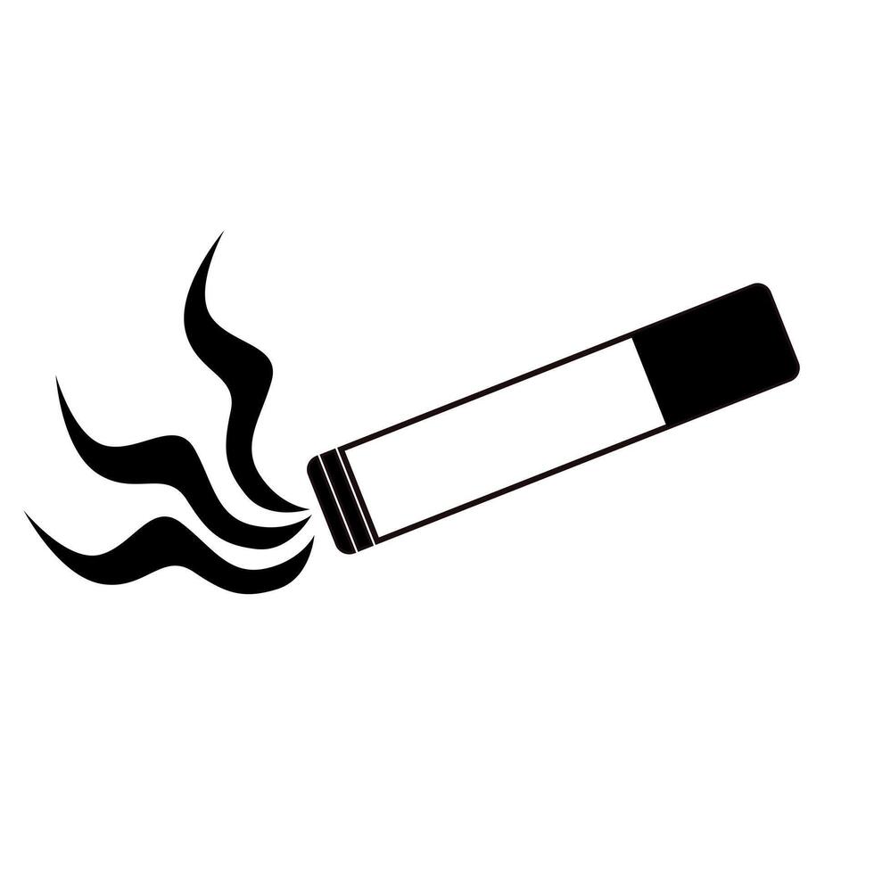 simple smoking cigarette icon vector
