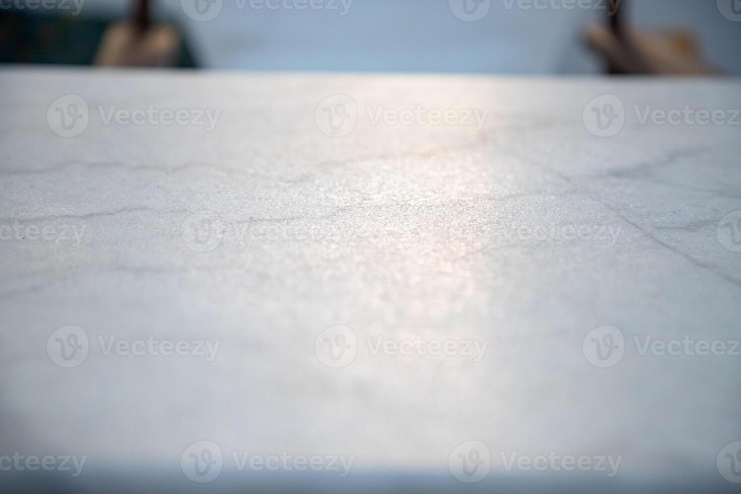 marble tabletop on sunny terrace photo