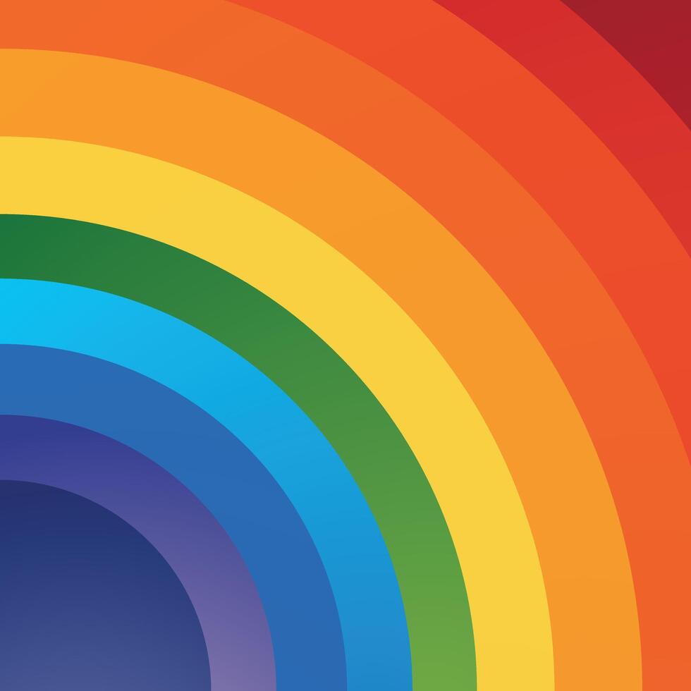 Rainbow Bright Vivid Color Gradient Background With Smooth Texture And Vibrant Rainbow Colored Design vector