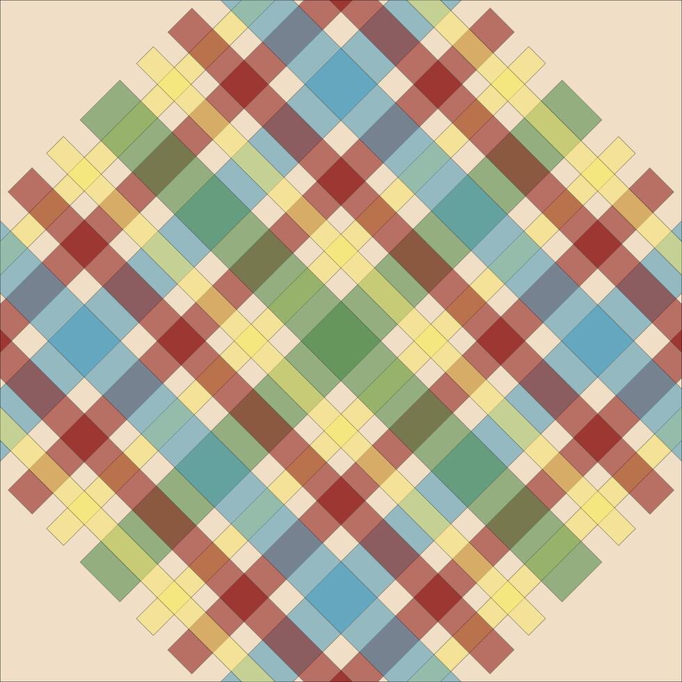 Traditional Gramin Check Pattern in Classic off white, green, sky, Colors - A Versatile and Timeless Design for Fabrics, Textiles, vector