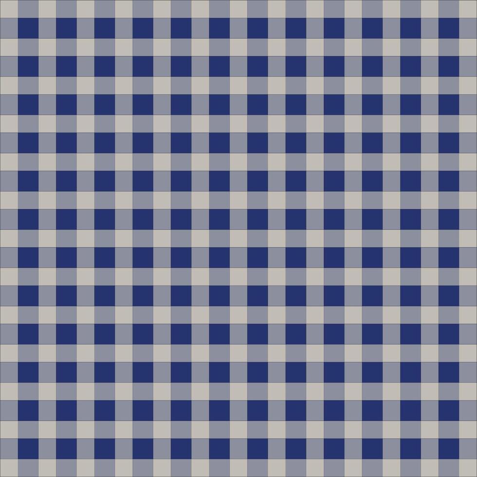 Traditional Gramin Check Pattern in Classic off white, and Blue Colors - A Versatile and Timeless Design for Fabrics, Textiles, vector