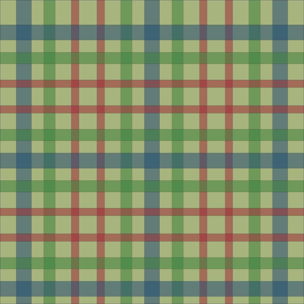 Traditional Gramin Check Pattern in Classic Red, Green, and Blue Colors Design for Fabrics, Textiles, vector