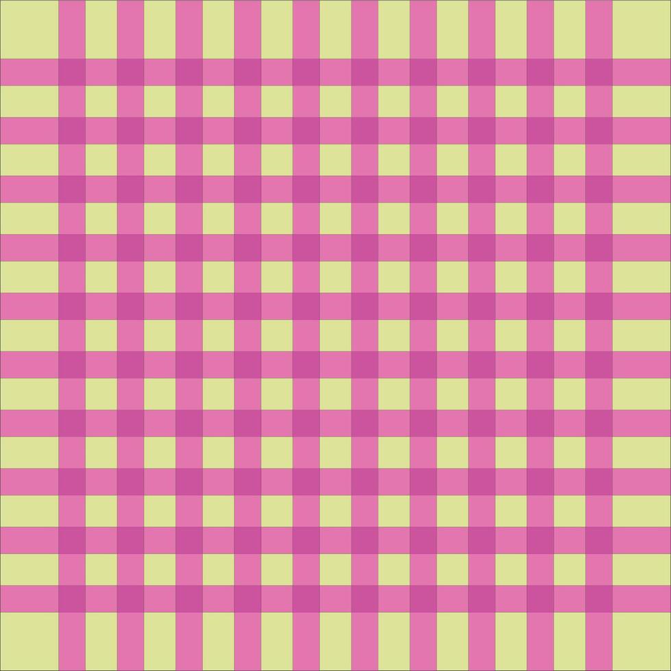 Traditional Gramin Check Pattern in Classic pink , and yellow Colors - A Versatile and Timeless Design for Fabrics, Textiles, vector