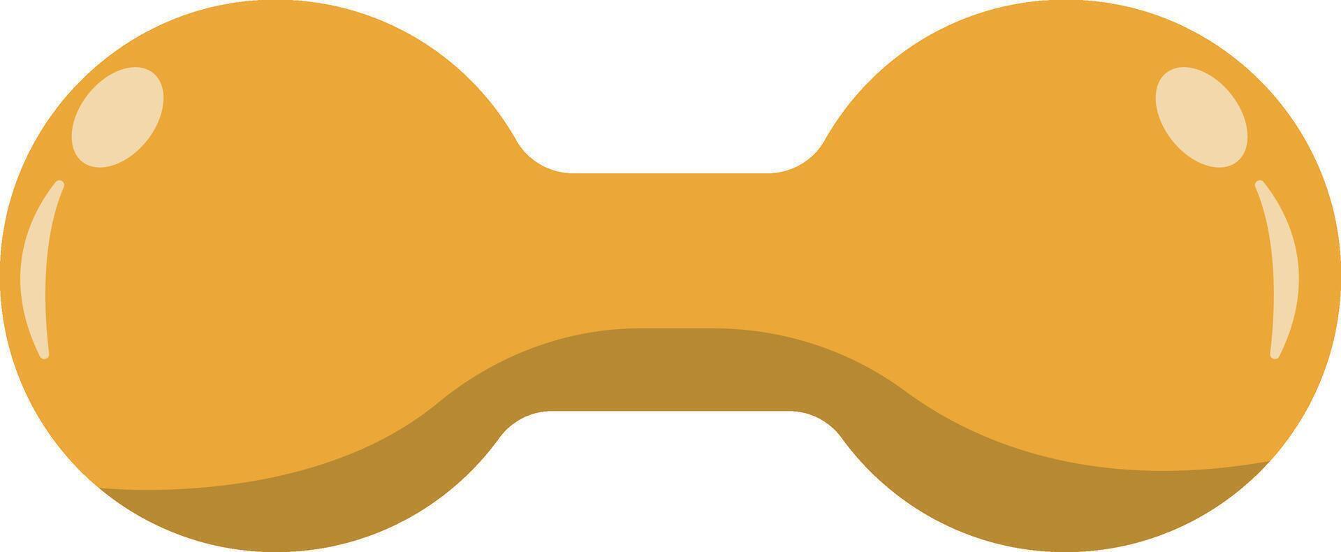 Gold Dumbbell Illustration vector