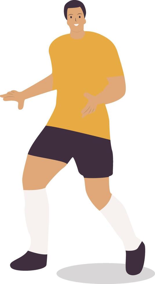 Male Playing Soccer Ball vector