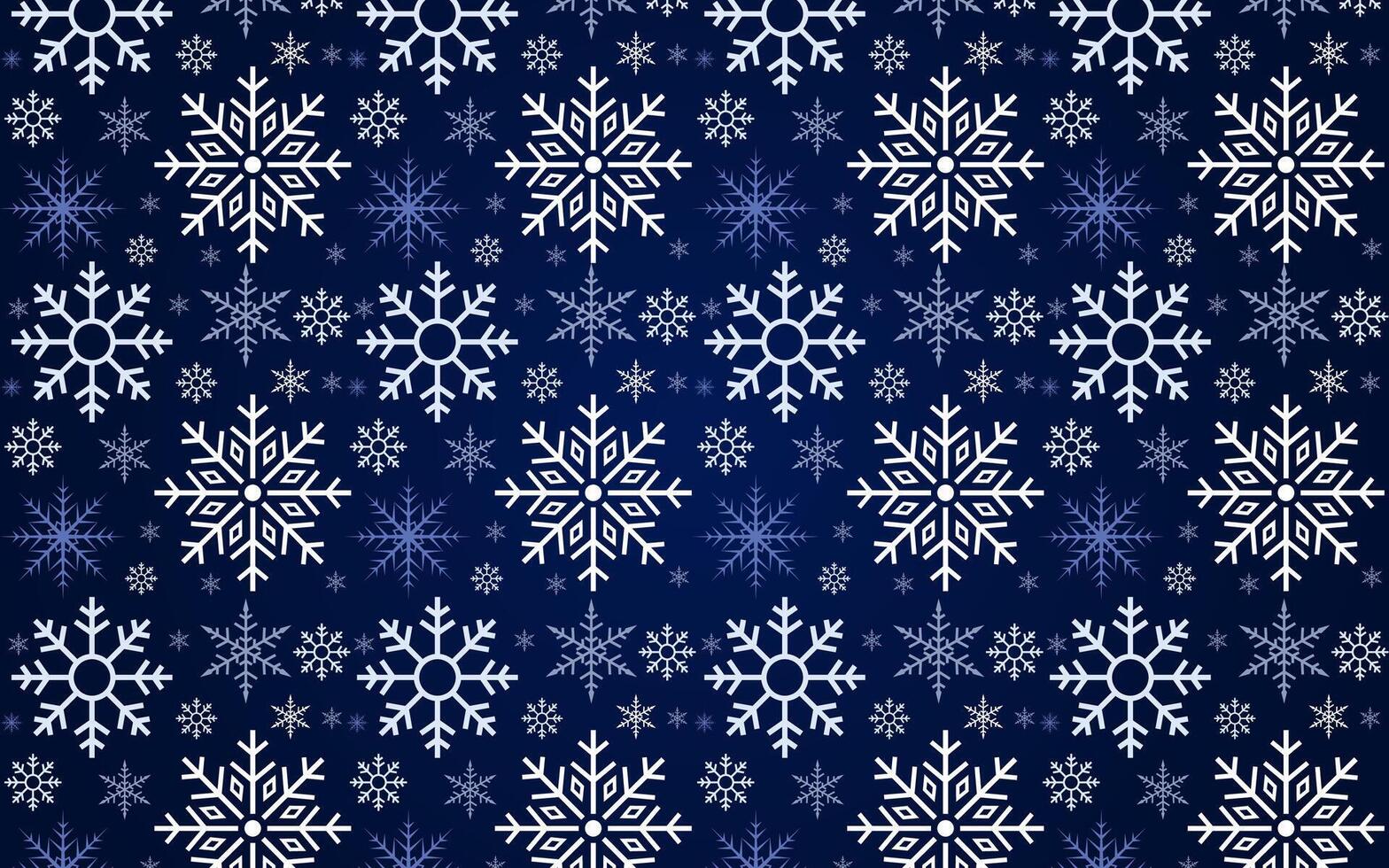 Seamless Christmas snowflakes pattern card and wallpaper design vector