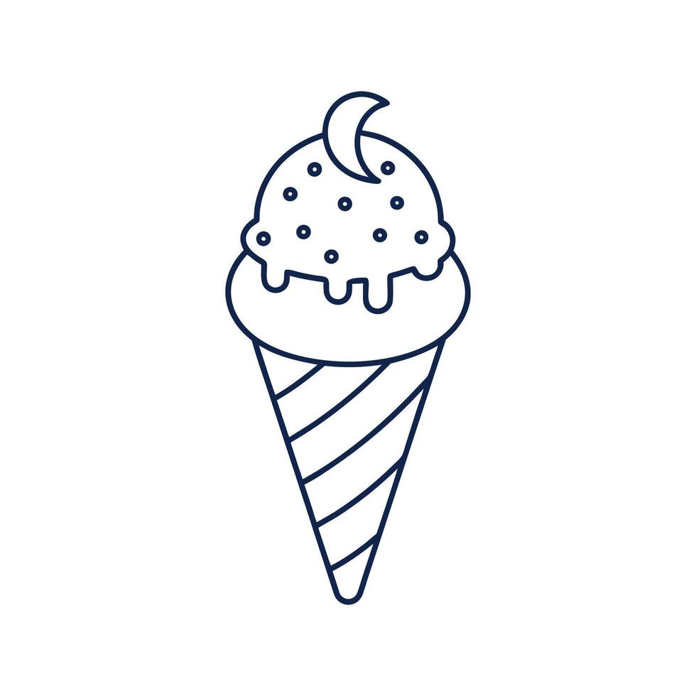 Frozen Treats in Simple Lines vector