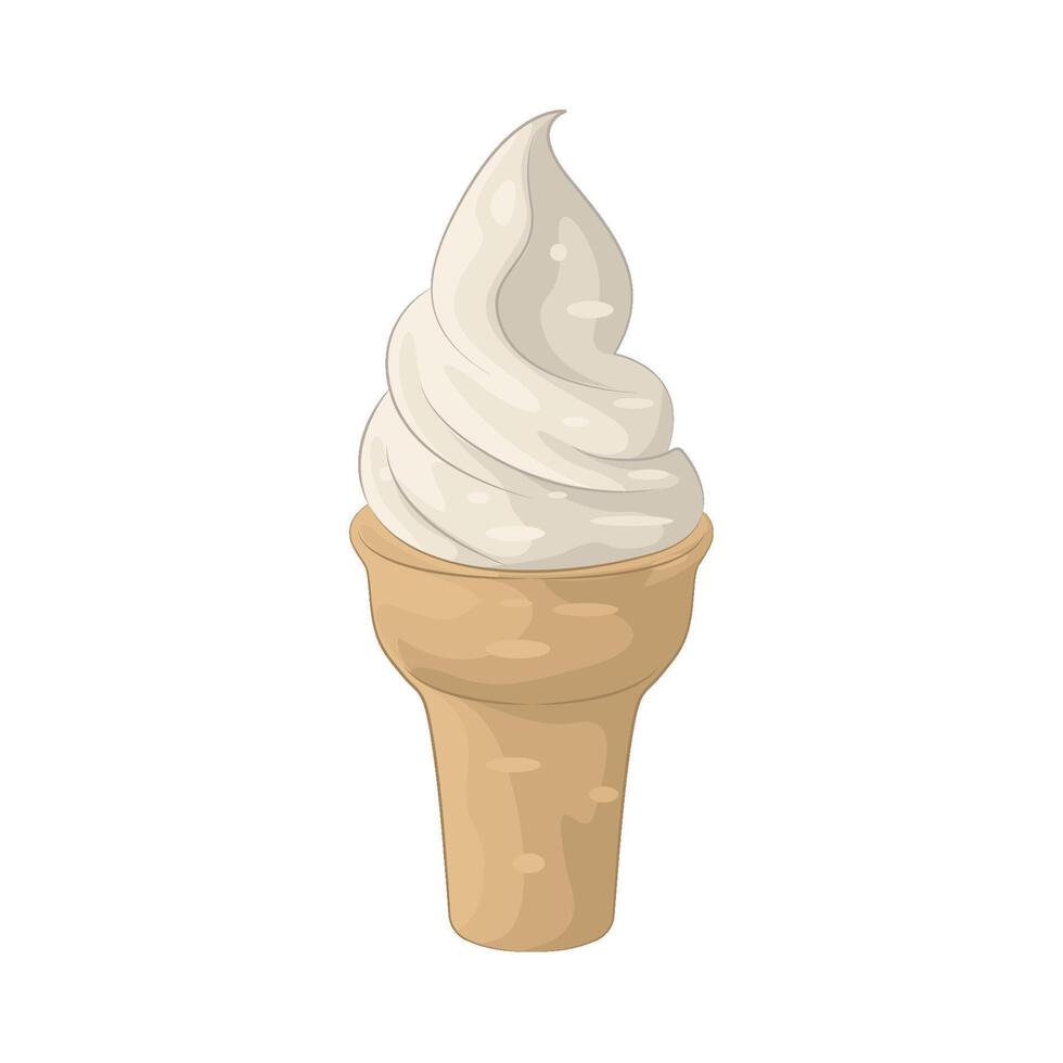 Illustration of ice cream cone vector