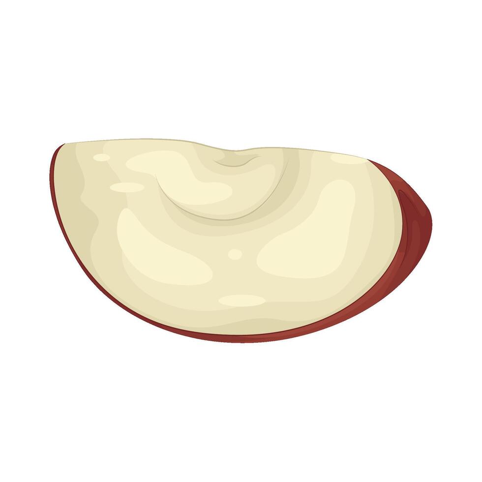 Illustration of apple slice vector