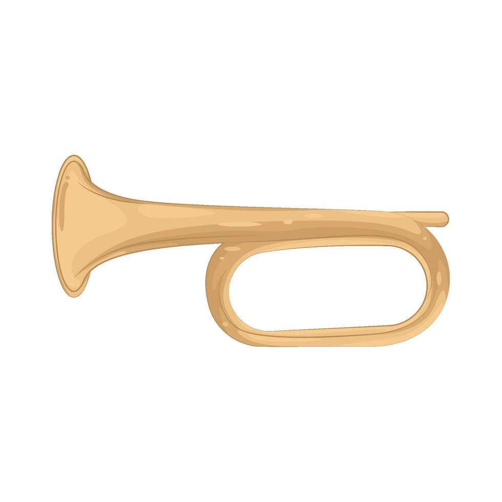 Illustration of trumpet vector